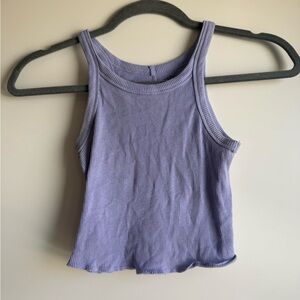 Urban Outfitters Lilac Ribbed Tank Top